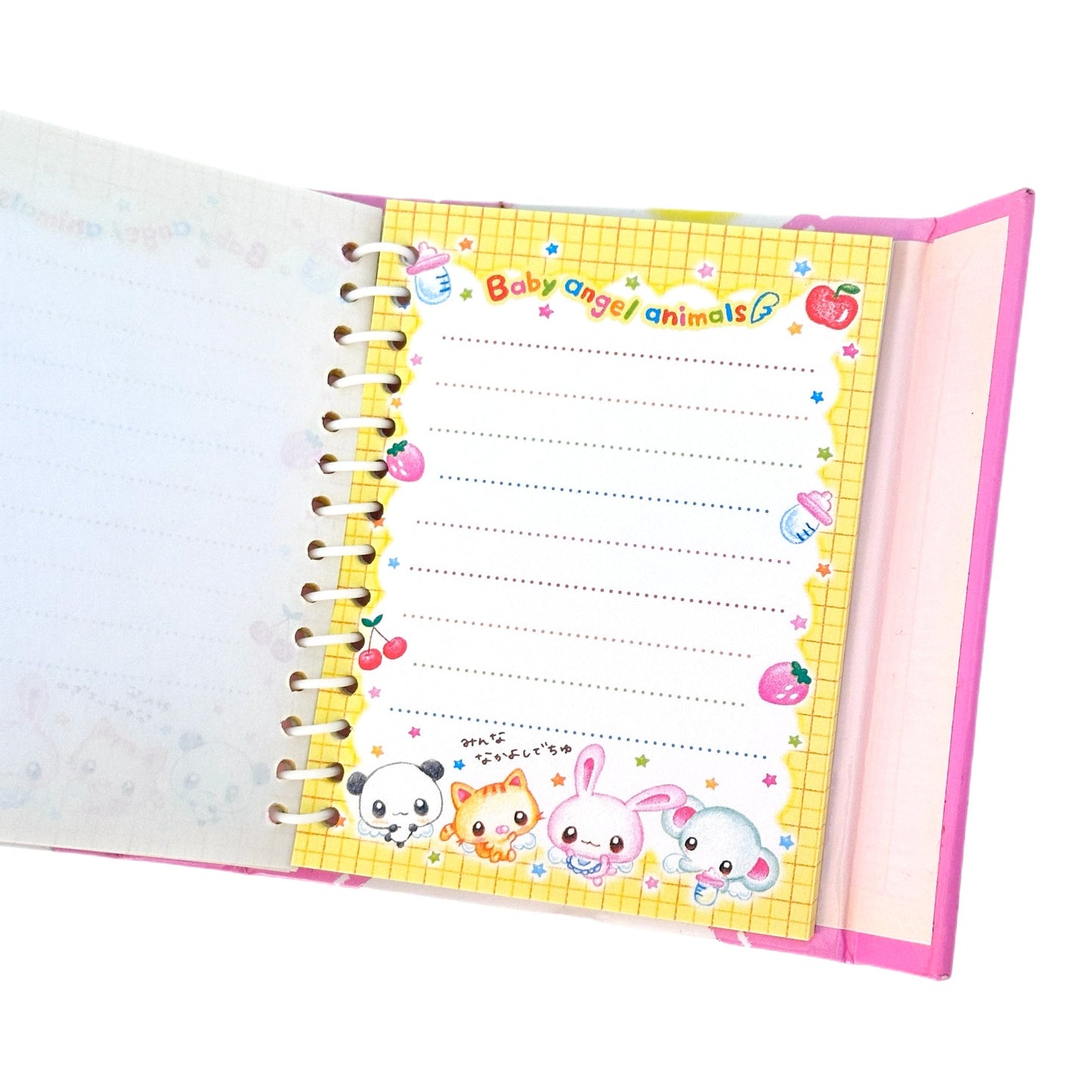 Baby Angel Animals Memo Pad Heisei Retro Vintage Kawaii Bear Bunny Cat