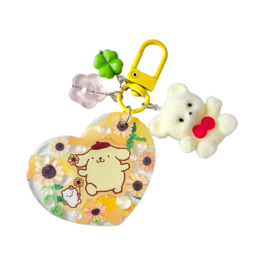 Pom Pom Purin Sunflower Charm