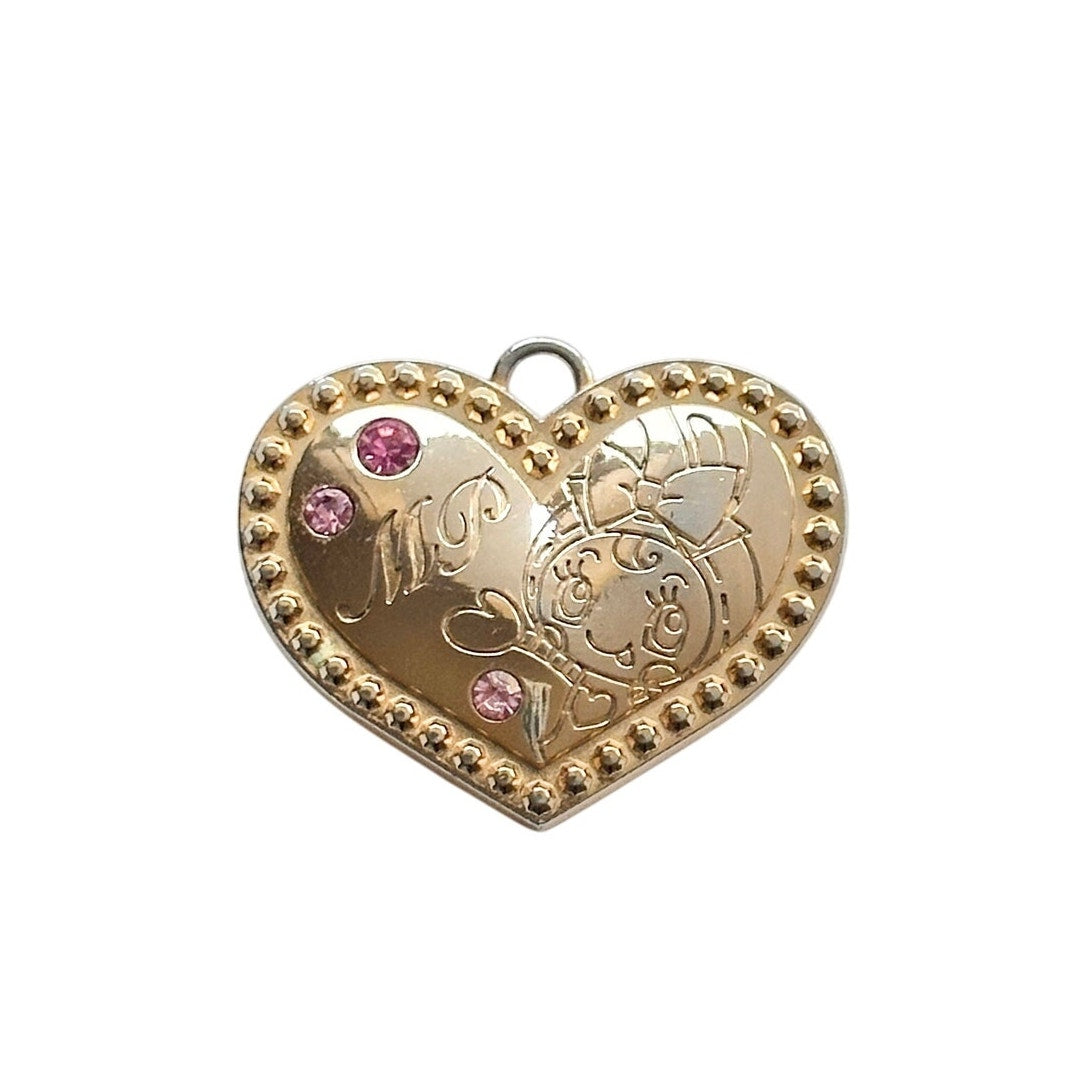 Mezzo Piano Pendant Heart Charm Gold RARE From Japan Heisei Brand 2009