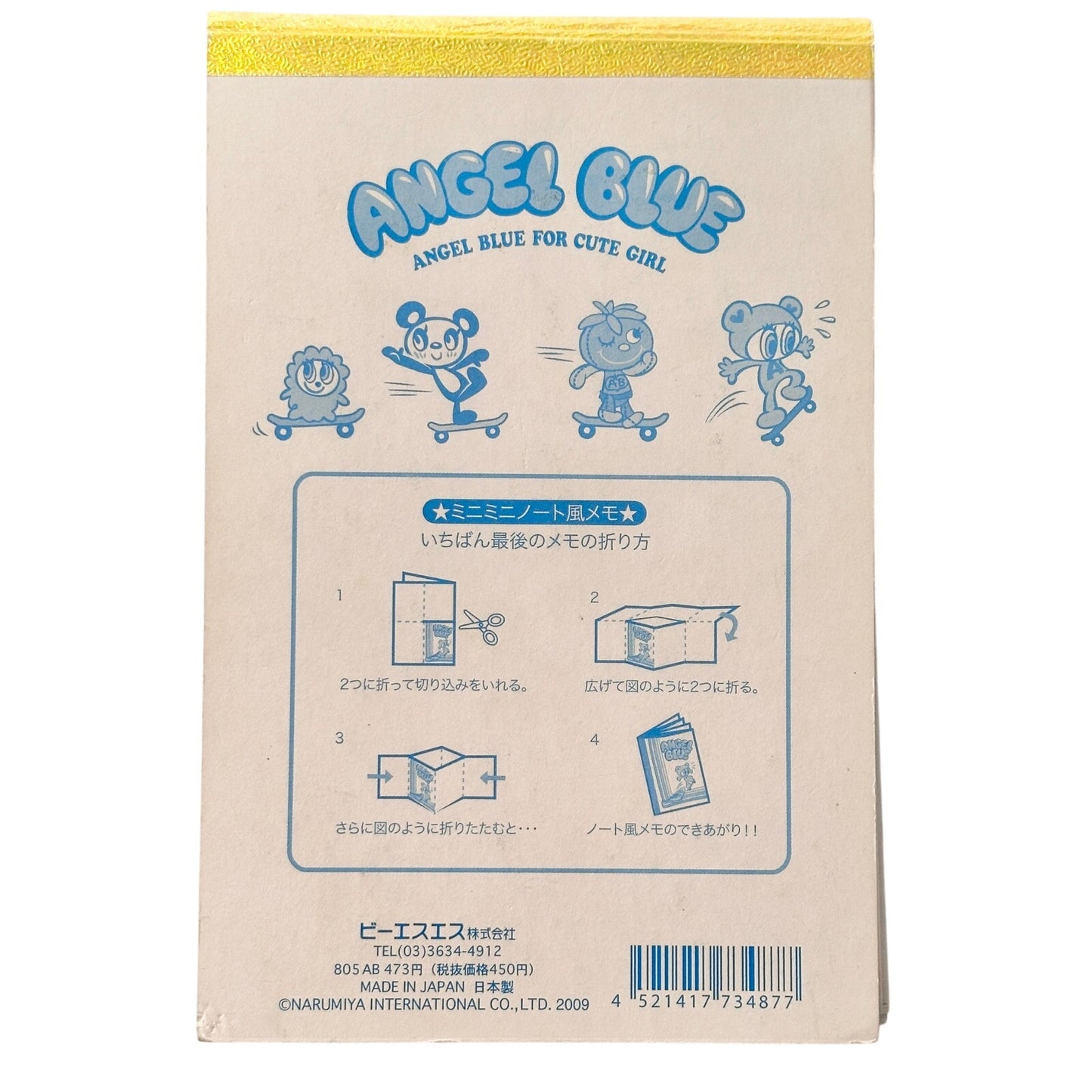 Angel Blue Sour Rainbow Candy Memo Pad 2000s Heisei Retro