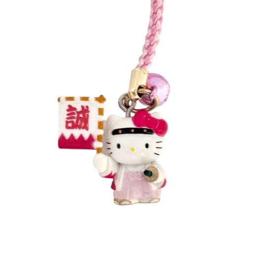 Hello Kitty Vintage Local Charm Strap Phone Keychain Japan 2000s Kyoto Limited