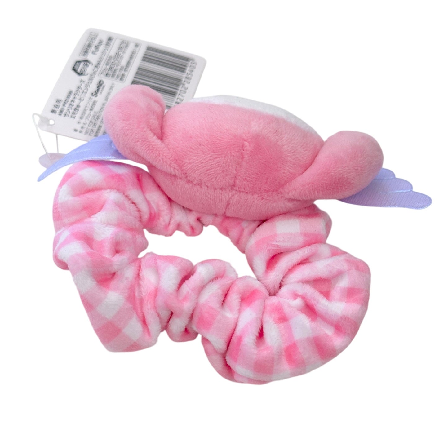 My Melody Scrunchie Hair Tie Plush Angel Wings NEW from Sanrio Japan