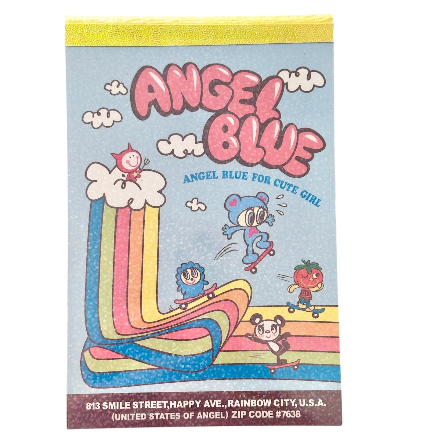 Angel Blue Sour Rainbow Candy Memo Pad 2000s Heisei Retro