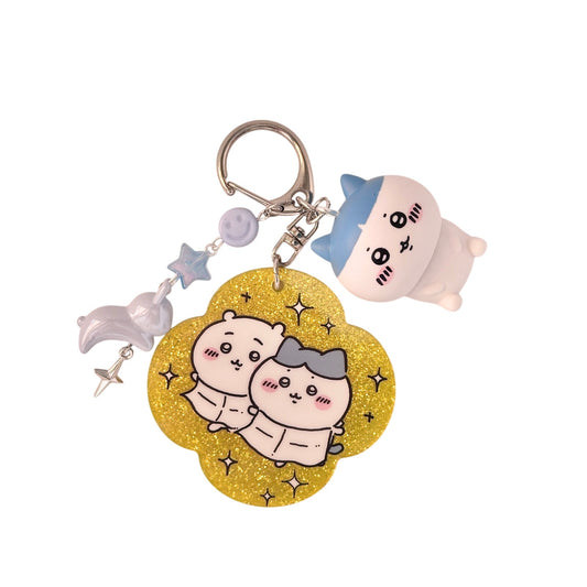 Chiikawa and Hachiware Bag Charm