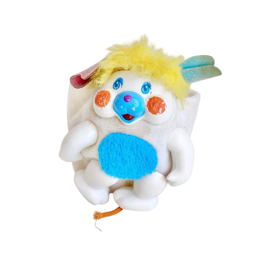 Vintage 1986 Mattel Pocket Popples Mini Figure White Toy