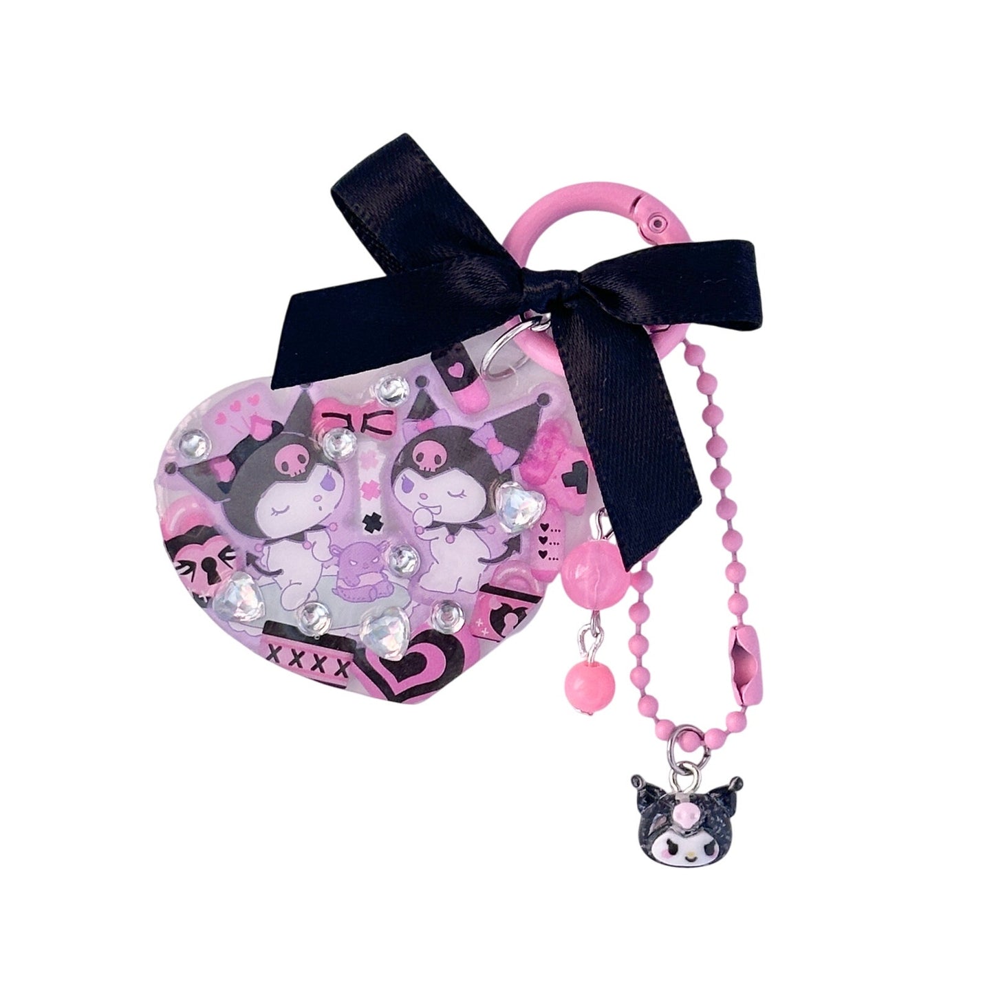 Kuromi Ribbon Bag Charm