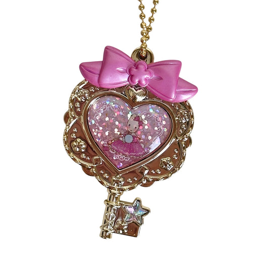 Marron Cream Sanrio Kiratti Magical Charm Key Gachapon Charm Ribbon Keychain