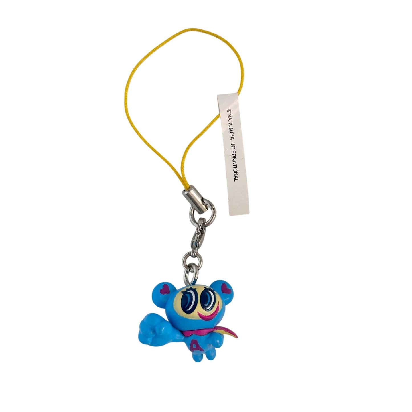 Angel Blue Nakamura-kun Charm Phone Strap RARE Heisei Retro Miniature