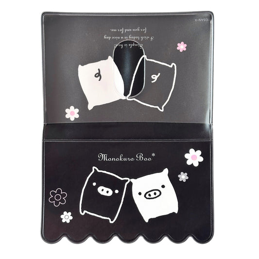 Monokuro Boo San-X Pigs 2000s Vinyl Card Holder