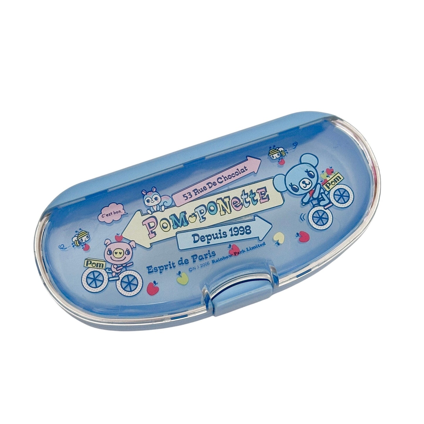 Pom Ponette Pencil Case Clear Container Storage Japan Brand Kawaii Heisei Retro