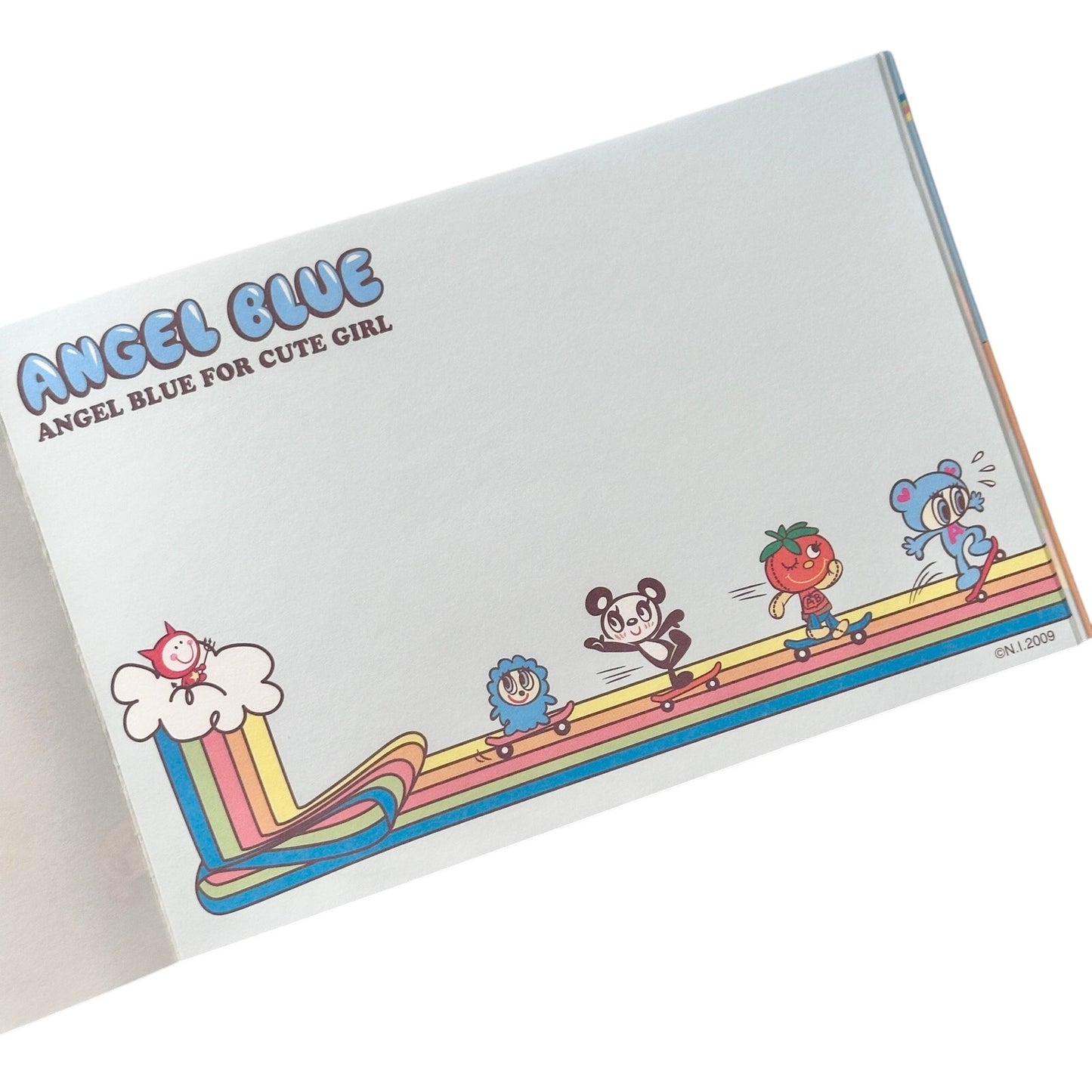 Angel Blue Sour Rainbow Candy Memo Pad 2000s Heisei Retro