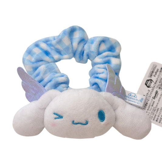 Cinnamoroll Scrunchie Hair Tie Plush Angel Wings NEW from Sanrio Japan