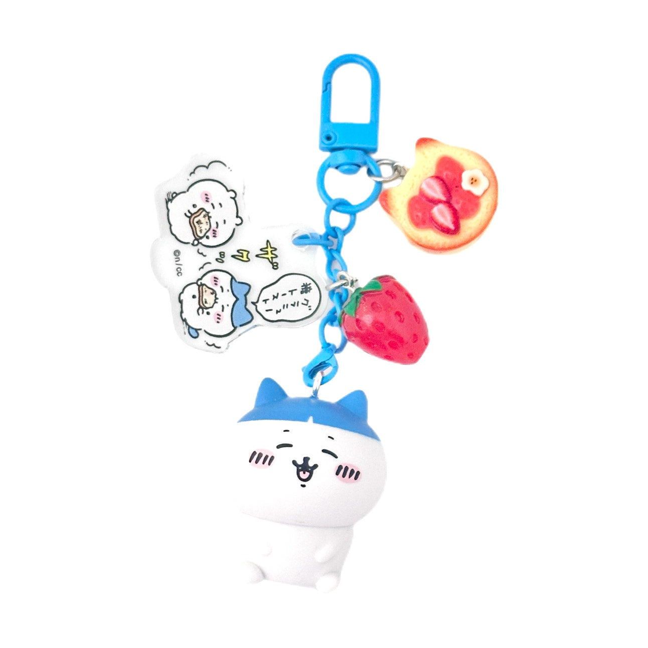 Chiikawa Hachiware Bag Charm Strawberry Toast