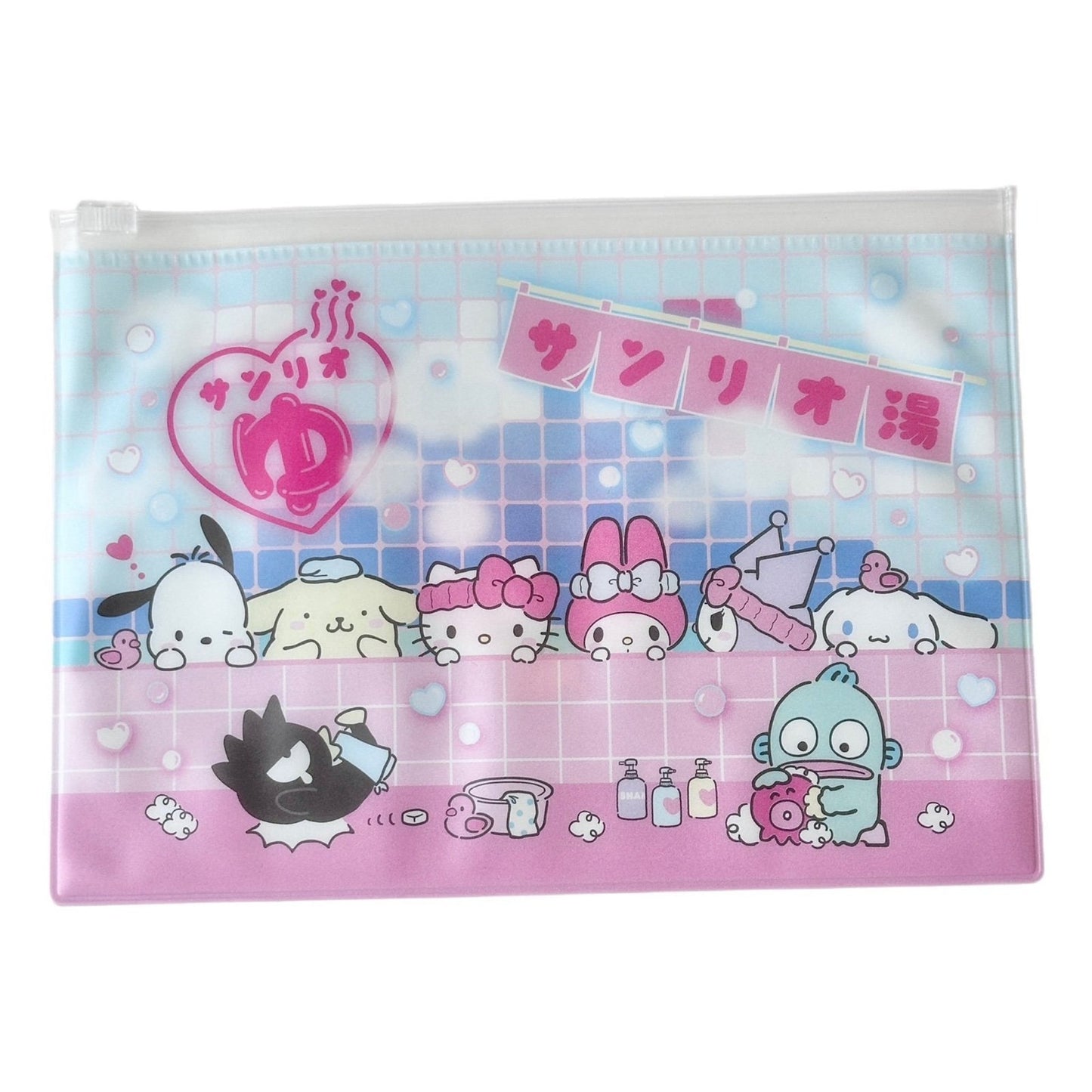 Sanrio Clear Vinyl Stationery Zipper Pouch