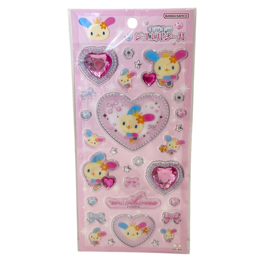 Usahana Sanrio Japan Stickers Gems 3D Jewels Bows Ribbons Hearts Pink
