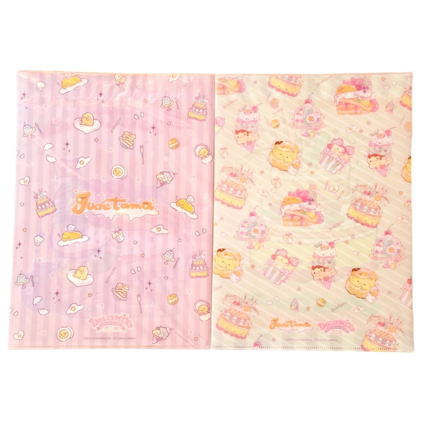 Gudetama Sanrio Set of 2 Folders 5th Anniversary