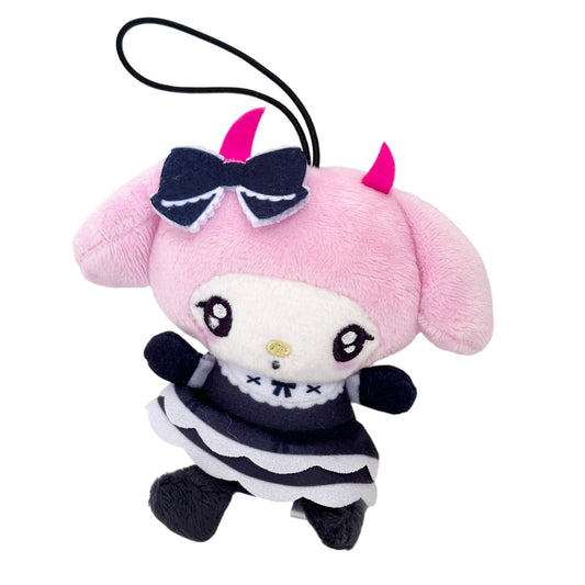 Devil Maid Gothic Lolita My Melody Sanrio Japan Mascot Strap Plush Toy 4"