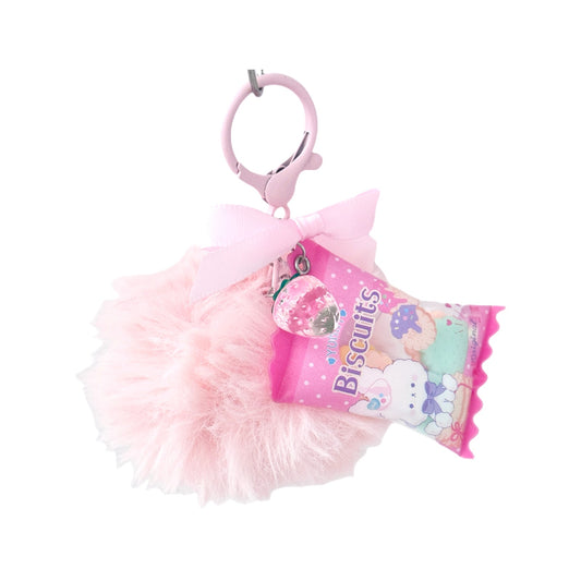 2000s Shaker Charm Pink Pom Pom Bag Charm