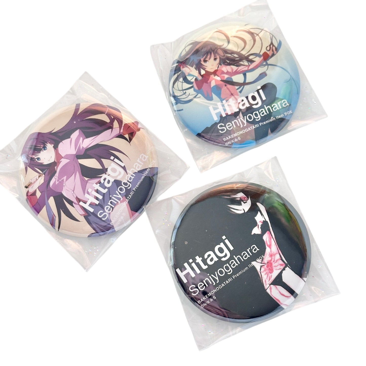 Hitagi Pinback Buttons Set of 3