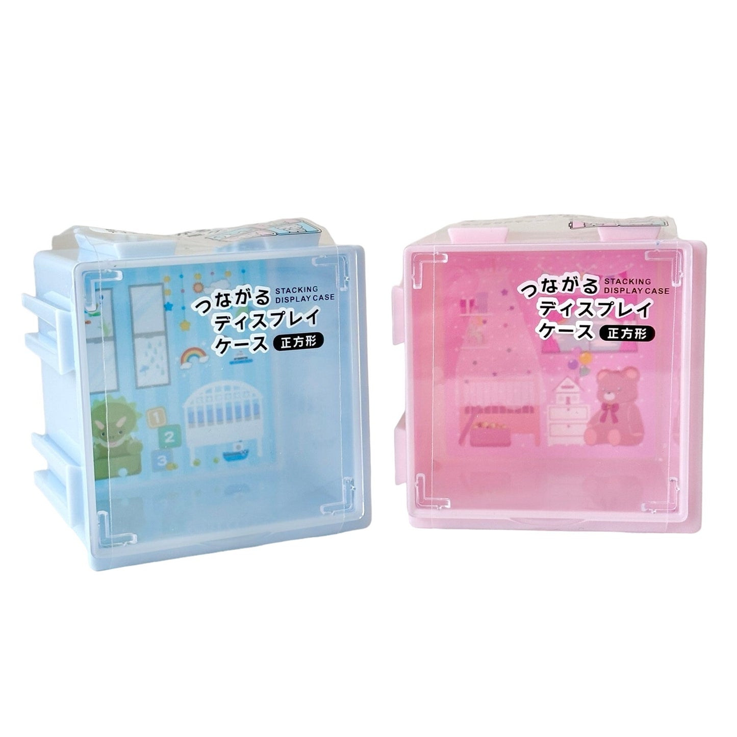 Set of 2 Small Toy Display Case