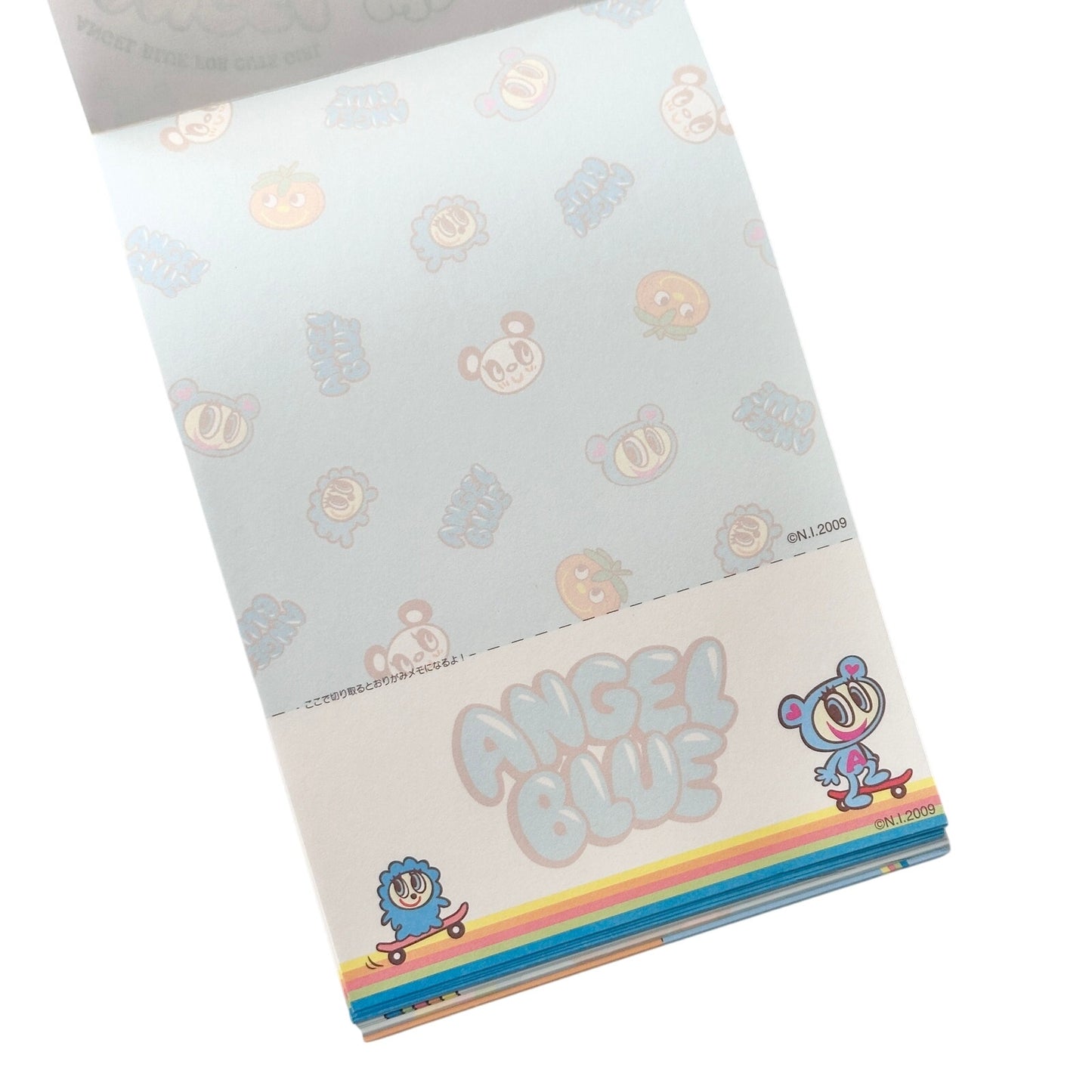 Angel Blue Sour Rainbow Candy Memo Pad 2000s Heisei Retro