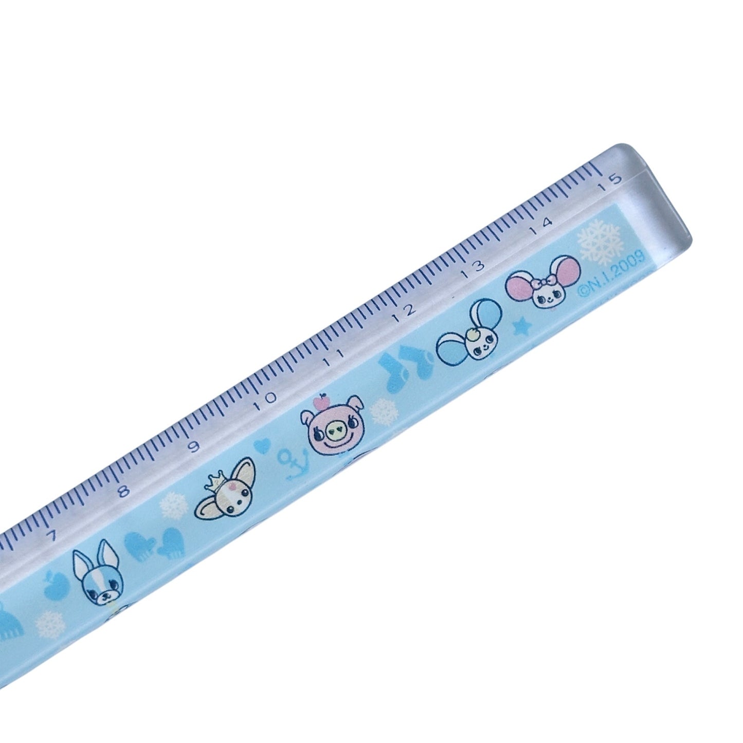 Pom Ponette Clear Acrylic Charm Ruler Centimeter Japan Merch Kawaii Heisei Retro