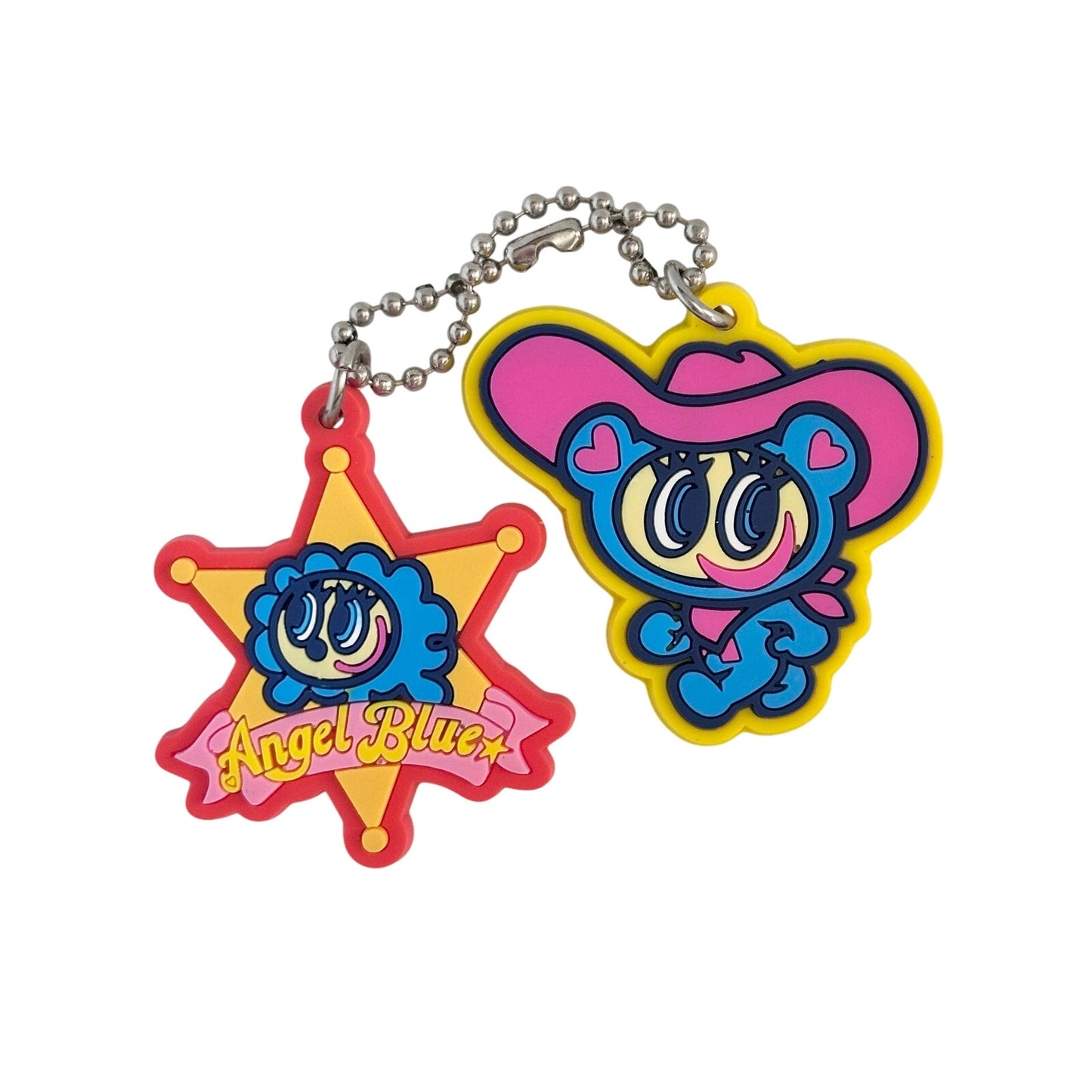 Angel Blue Nakamura-kun Cowboy Charm Keychain PVC Rubber Official Merch