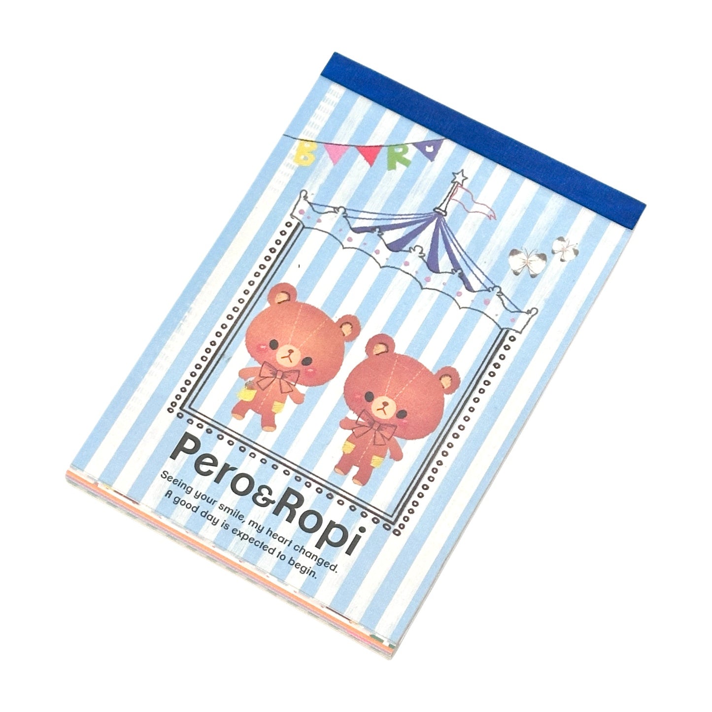 Pero & Ropi Memo Pad Heisei Retro Vintage Bears Kawaii Clover Circus