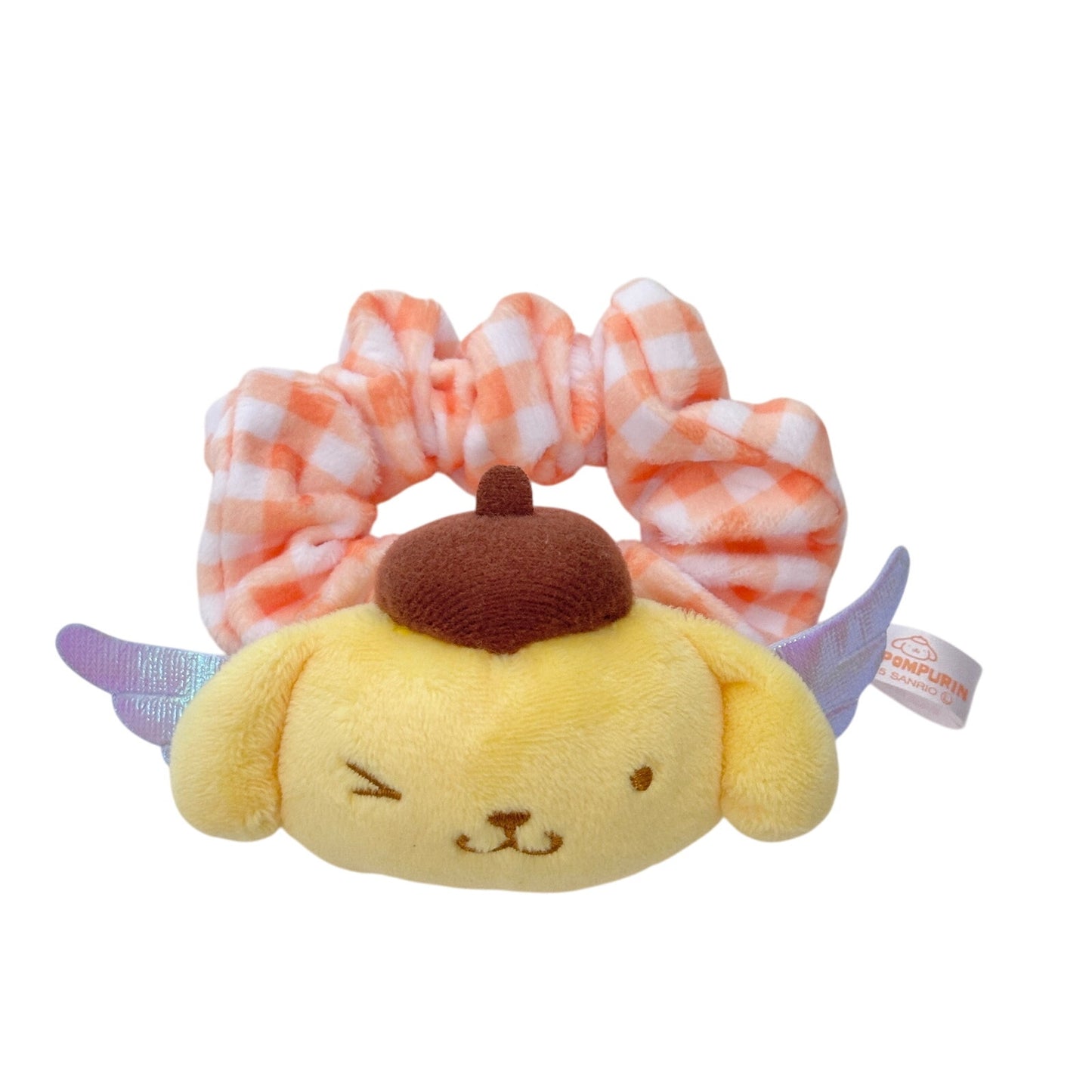 Pom Pom Purin Scrunchie Hair Tie Plush Angel Wings NEW from Sanrio Japan