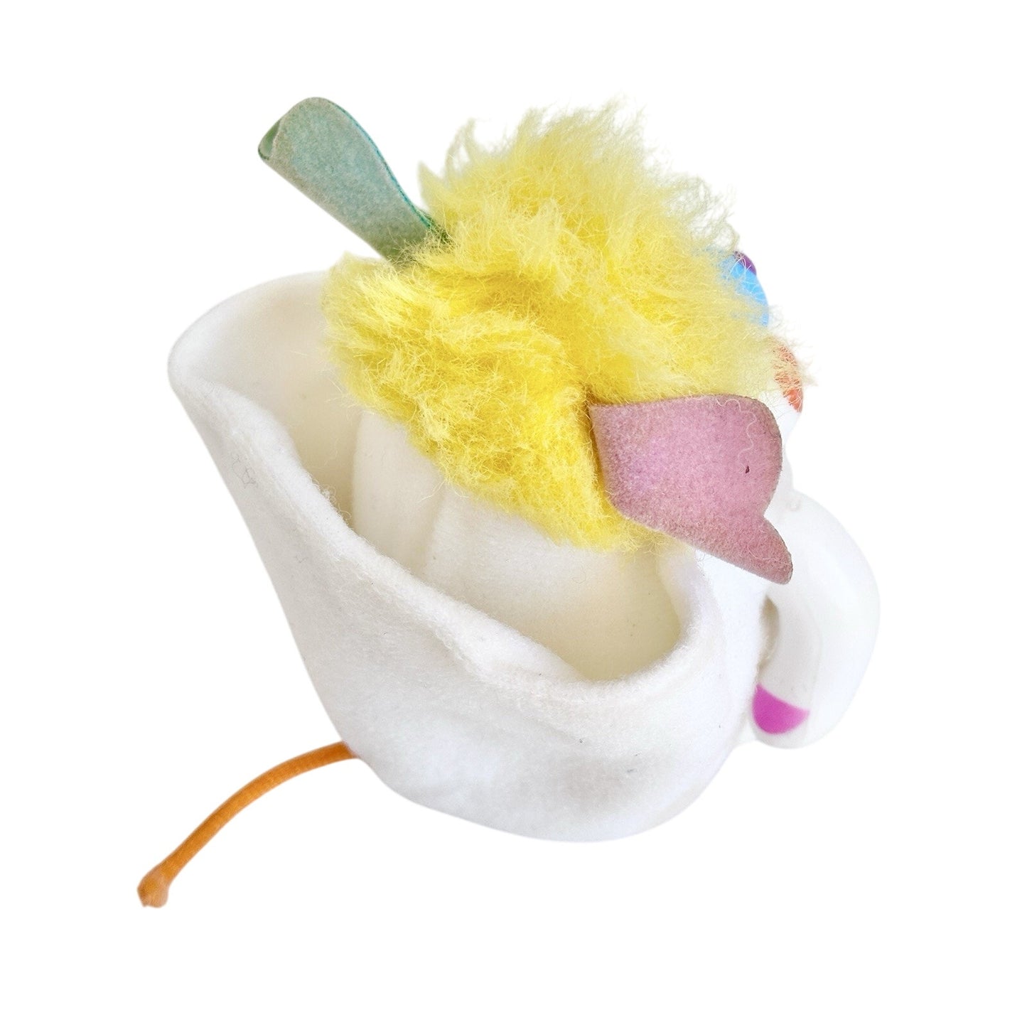Vintage 1986 Mattel Pocket Popples Mini Figure White Toy