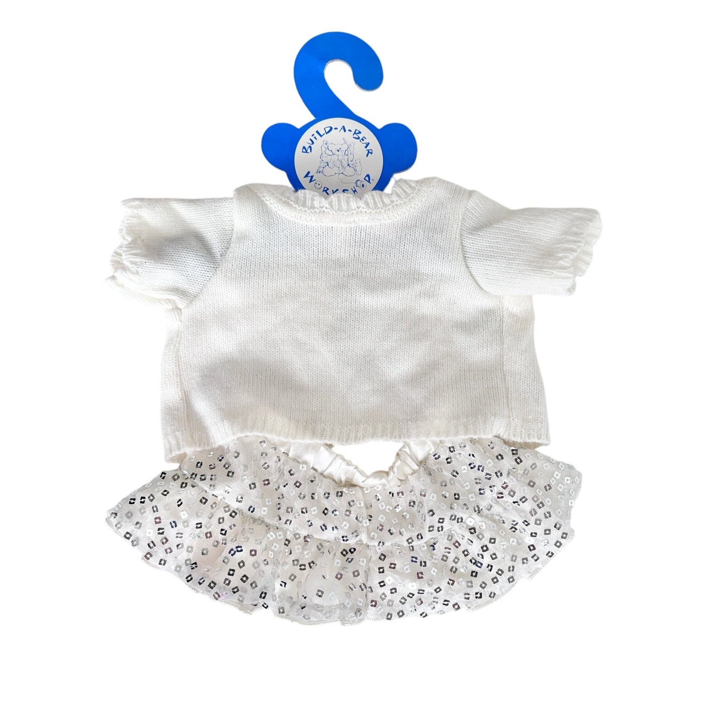 Build-A-Bear Sweater Skirt Set Snowflakes BAB Workshop Clothes Outfit 2000s