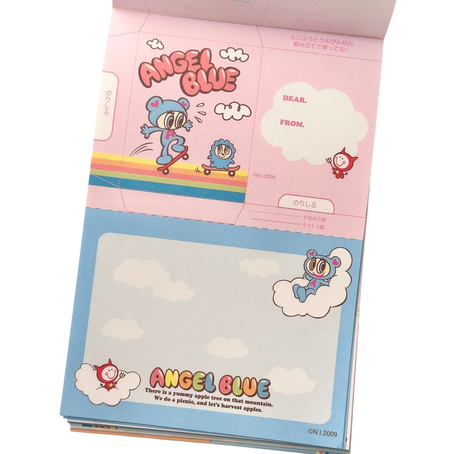 Angel Blue Sour Rainbow Candy Memo Pad 2000s Heisei Retro