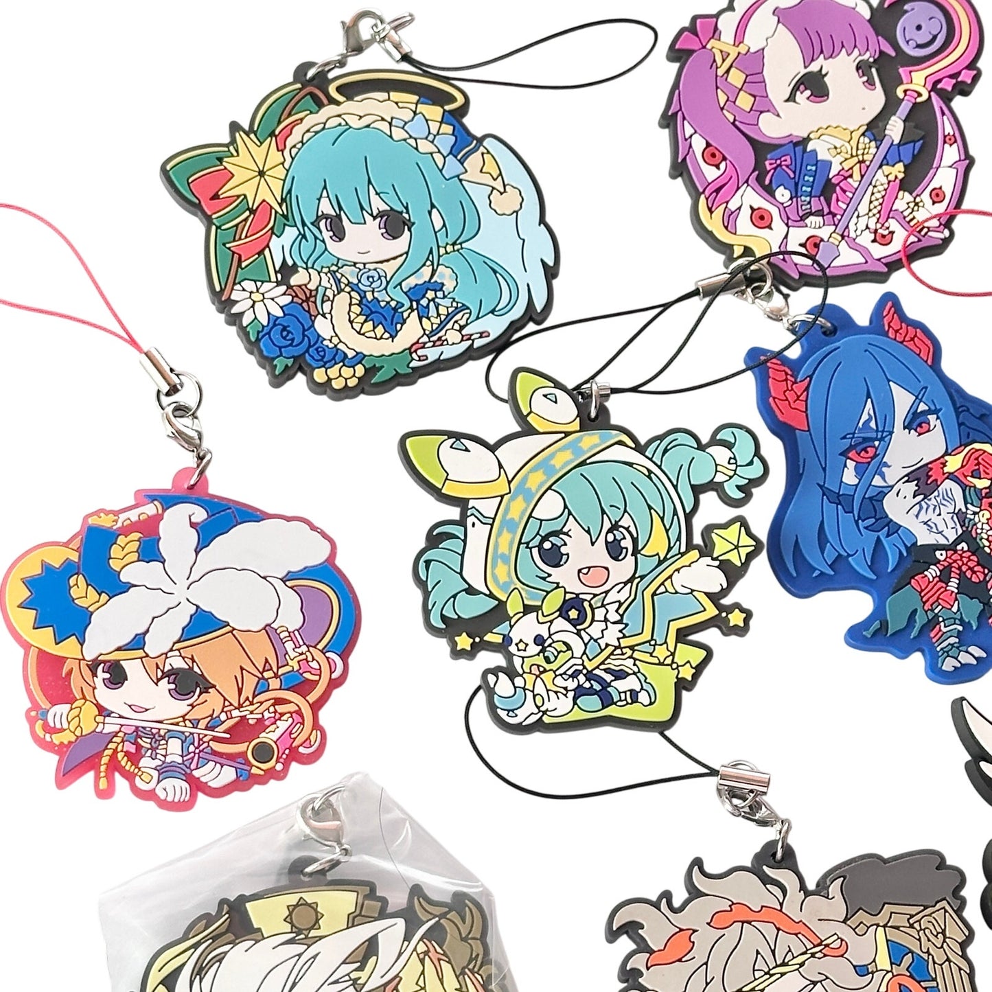 Monster Strike Huge Lot of PVC Rubber Strap Charms